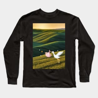 The power animal - white stork Long Sleeve T-Shirt